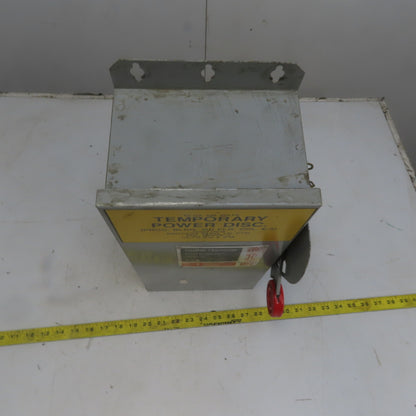 Cutler Hammer DH361FDK Ser. B 30A 600V 3 Pole Fusible Safety Disconnect Switch