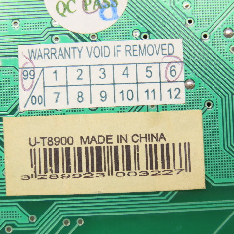 On Speed 102 94V-0 UTD86 U-T8900 Industrial Computer Card