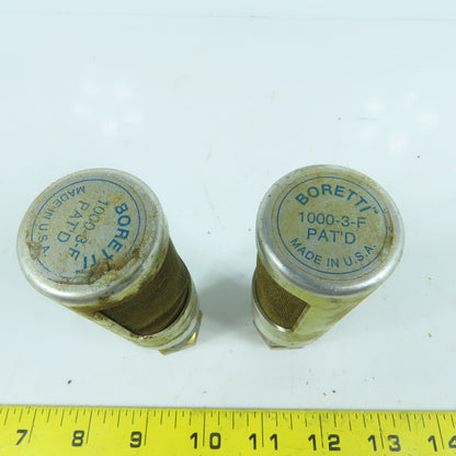 Boretti 1000-3-F 3/8" Push To Connect Compressed Air Muffler Lot Of 2
