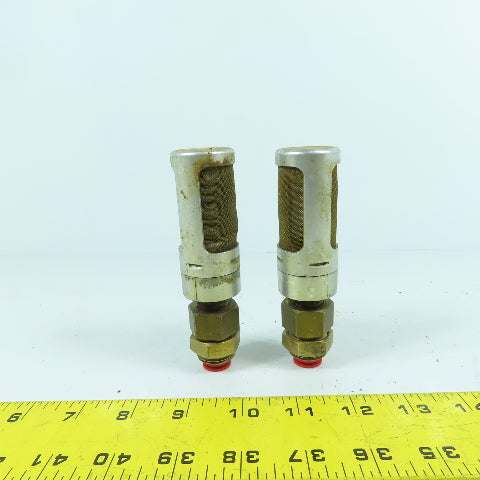 Boretti 1000-3-F 3/8" Push To Connect Compressed Air Muffler Lot Of 2
