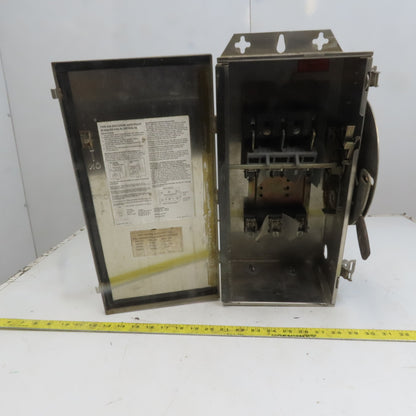 Challenger SHD361SNC 30A 240V Fusible Stainless Steel Safety Disconnect Switch