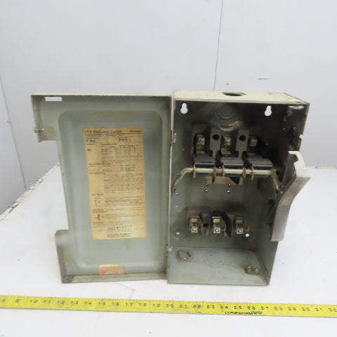 ITE Siemens F-352 60A 600V 3 Pole Fusible Safety Disconnect Switch 30Hp