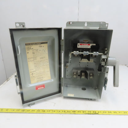 ITE F351H-CH 30A 600V 3 Pole Fusible Safety Disconnect Switch