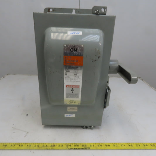 ITE F351H-CH 30A 600V 3 Pole Fusible Safety Disconnect Switch