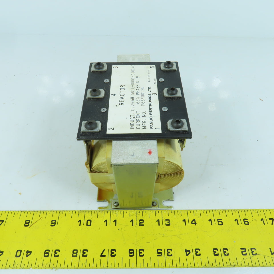 Fanuc A81L-0001-0101 63A Line Reactor 3-Phase 0.25mH
