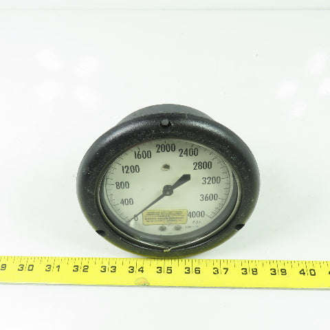 Helicoid 2609-0 6" 0-4000PSI Pressure Gauge 1/4NPT
