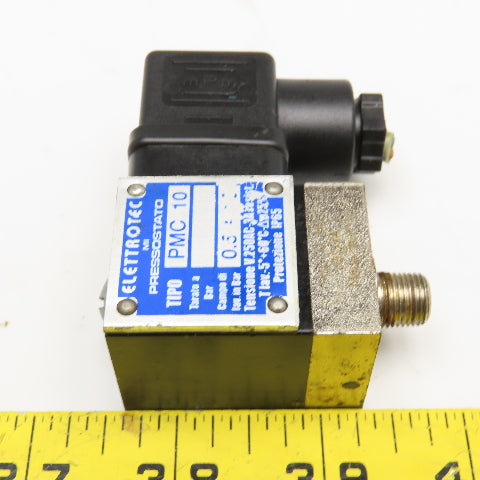 Elettrotec PMC10 0.5-10 Bar Pressure Switch G1/8 BSBT 250VAC