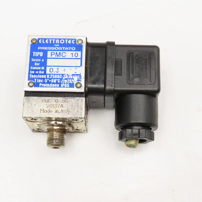 Elettrotec PMC10 0.5-10 Bar Pressure Switch G1/8 BSBT 250VAC