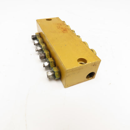 6 Way Lubrication Metering Manifold 1/4" NPT