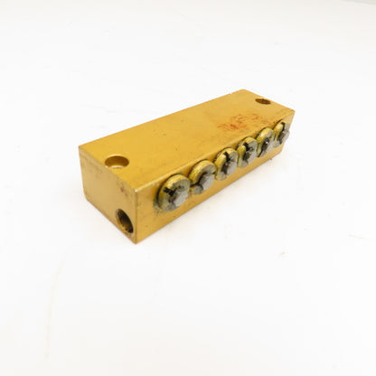 6 Way Lubrication Metering Manifold 1/4" NPT