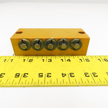 5 Way Lubrication Metering Manifold 1/4" NPT
