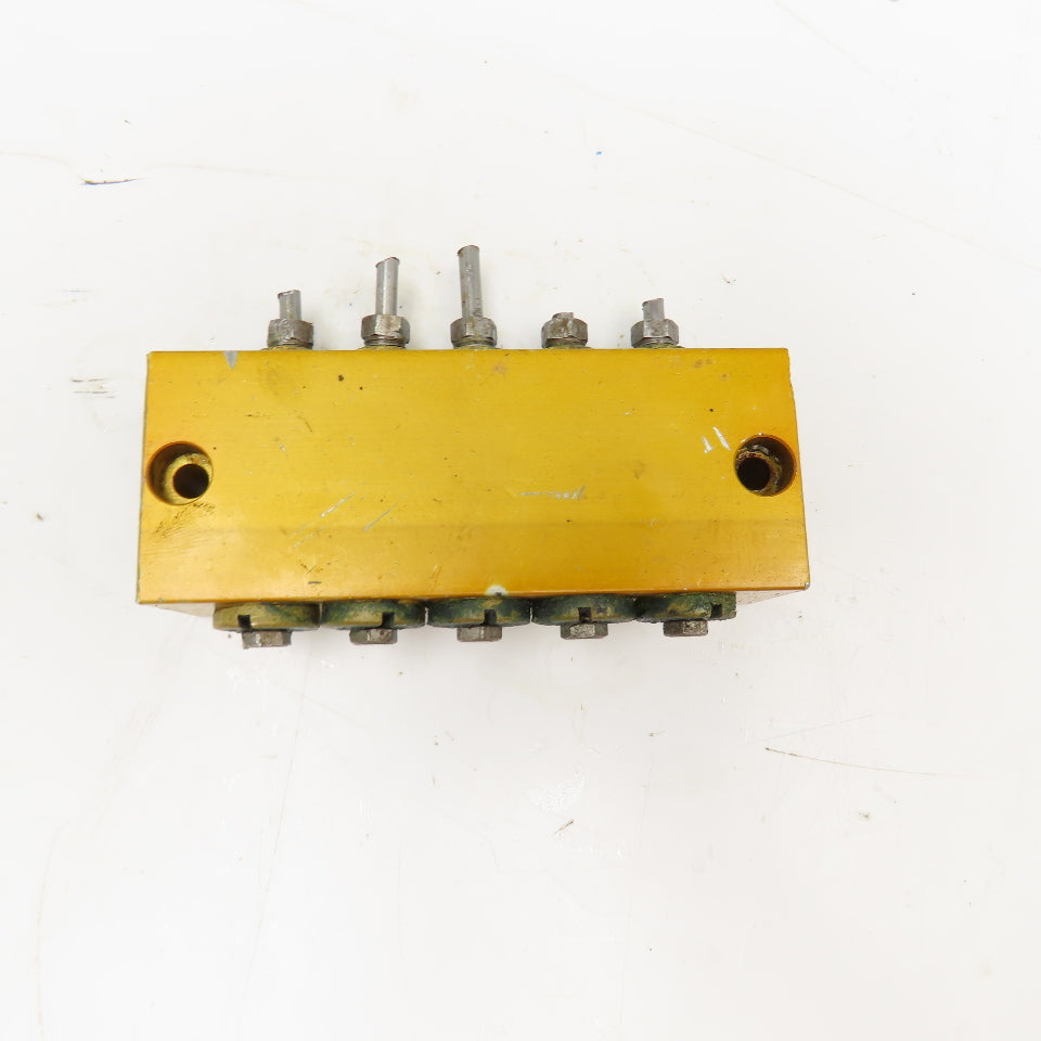 5 Way Lubrication Metering Manifold 1/4" NPT