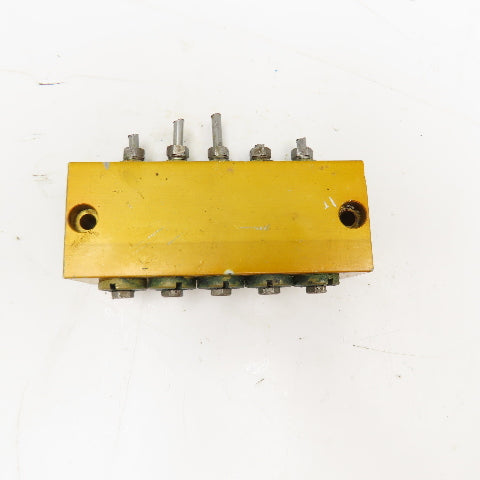 5 Way Lubrication Metering Manifold 1/4" NPT