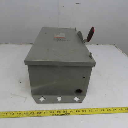 Westinghouse Bryant GFN423N 100A 240V 3 Pole Fusible Safety Disconnect Switch