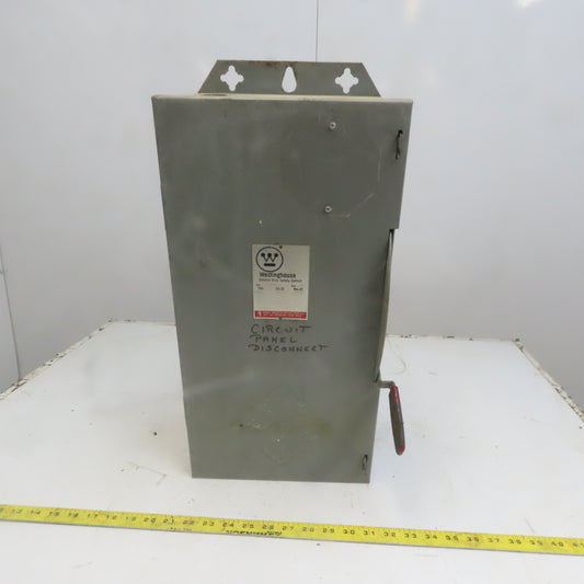 Westinghouse Bryant GFN423N 100A 240V 3 Pole Fusible Safety Disconnect Switch