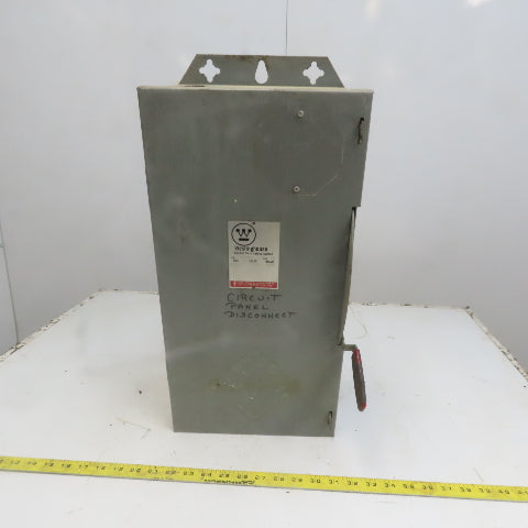 Westinghouse Bryant GFN423N 100A 240V 3 Pole Fusible Safety Disconnect Switch