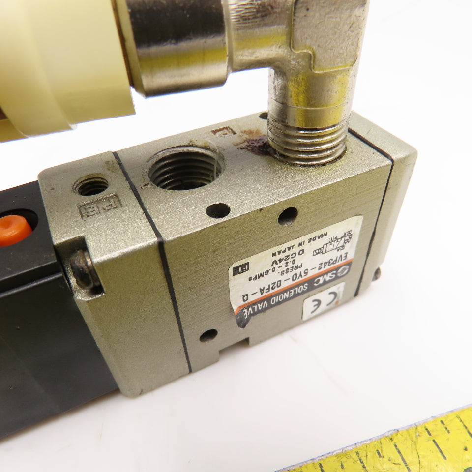 SMC EVP342-5Y0-02FA-Q Pneumatic Solenoid Valve 1/4" NPT 24VDC