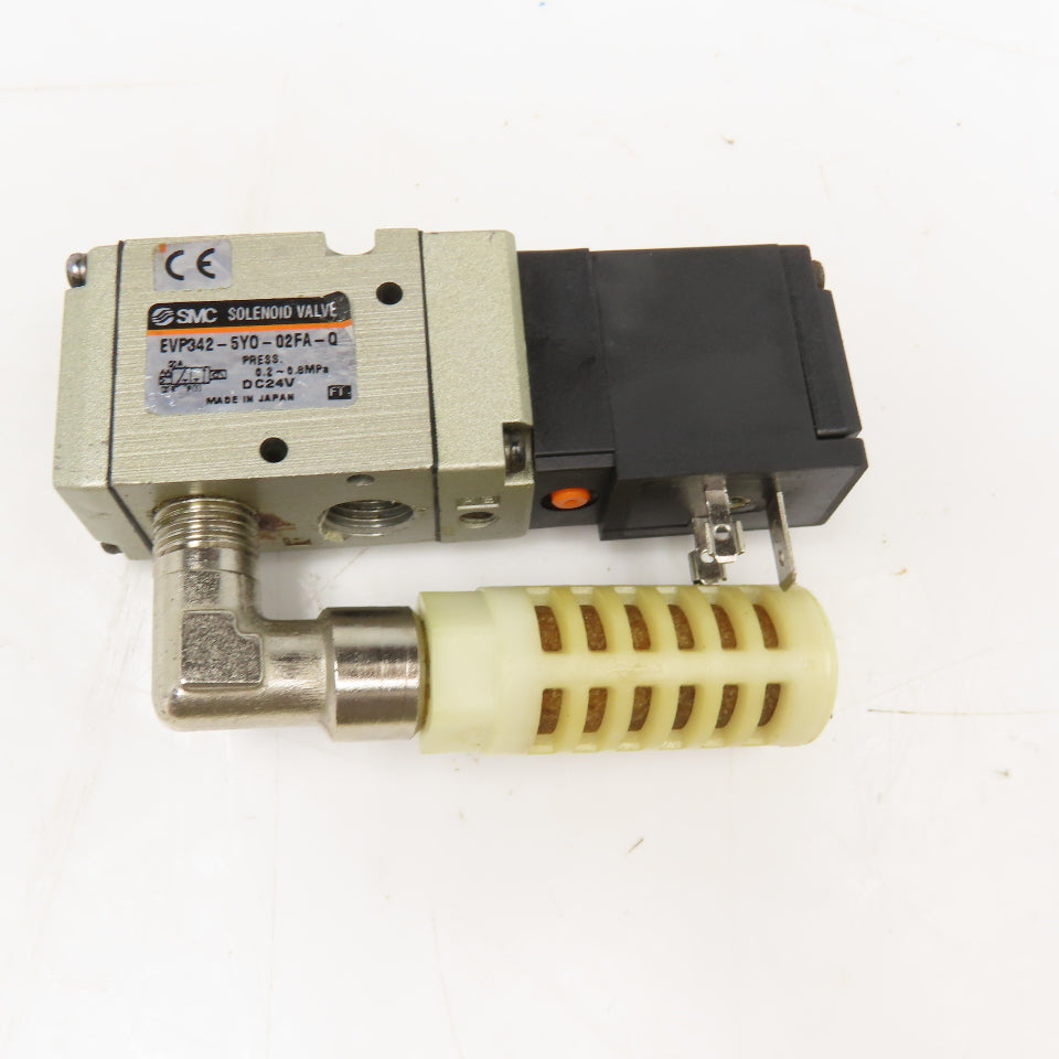 SMC EVP342-5Y0-02FA-Q Pneumatic Solenoid Valve 1/4" NPT 24VDC