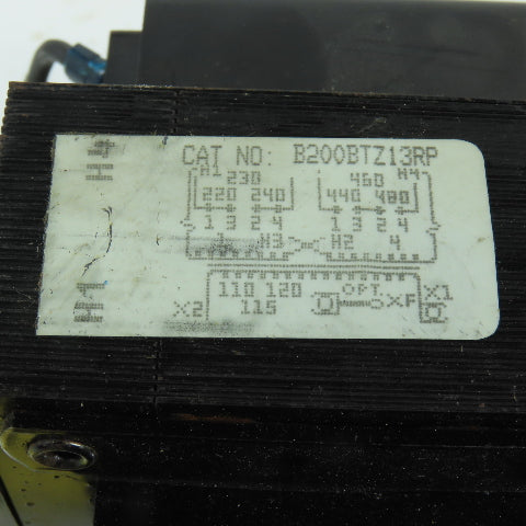 Impervitran B200BTZ13RP 0.200kVA Control Transformer Pri 220-480V Sec 110-120V