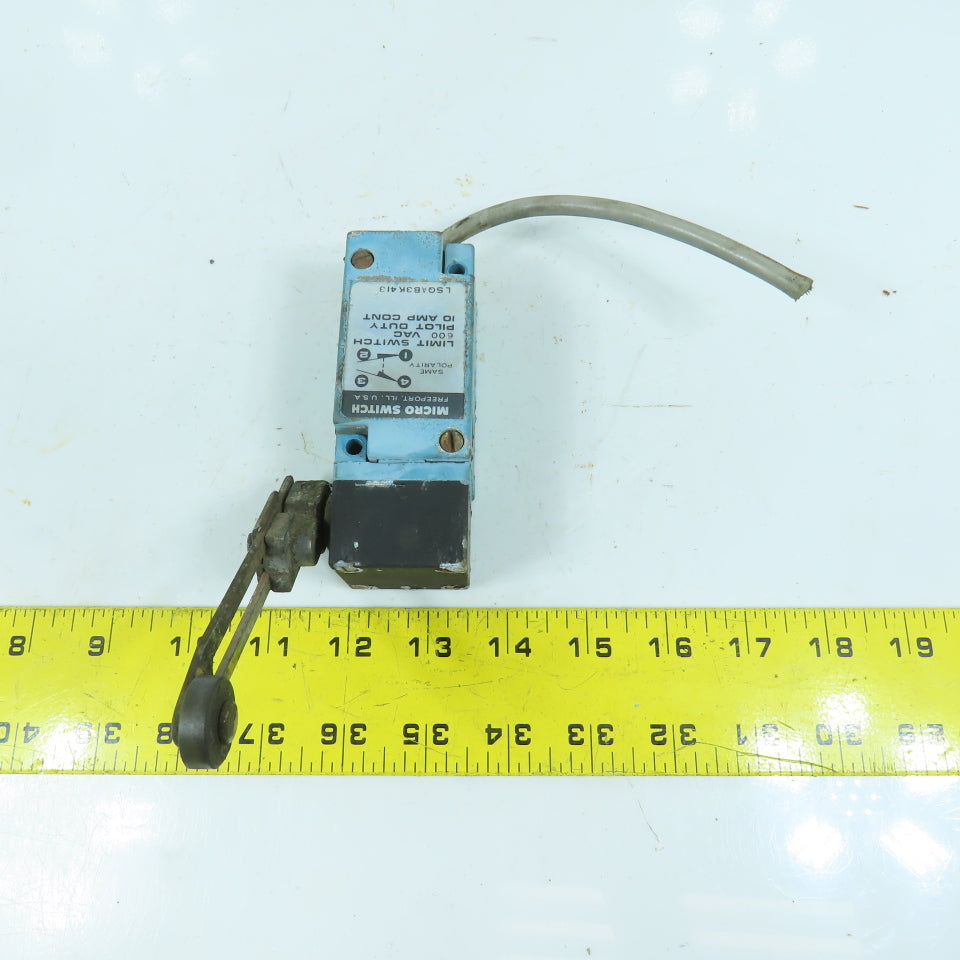 Micro Switch LSQAB3K413 10 Amp 600VAC Rocker Arm Cam Roller Limit Switch