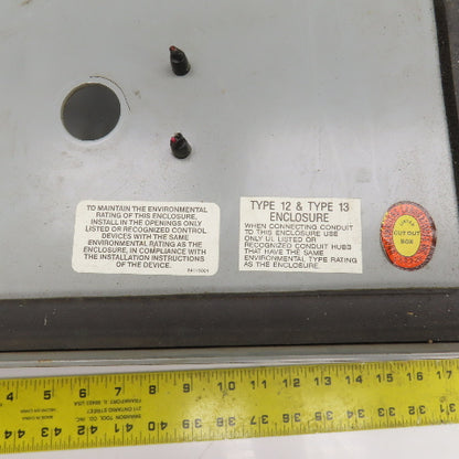 20" x 16" x 9" Steel Electrical Enclosure W/ Backplate Type 12, 13 Enc.