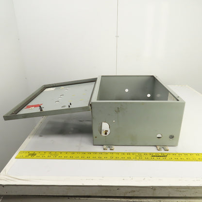 20" x 16" x 9" Steel Electrical Enclosure W/ Backplate Type 12, 13 Enc.