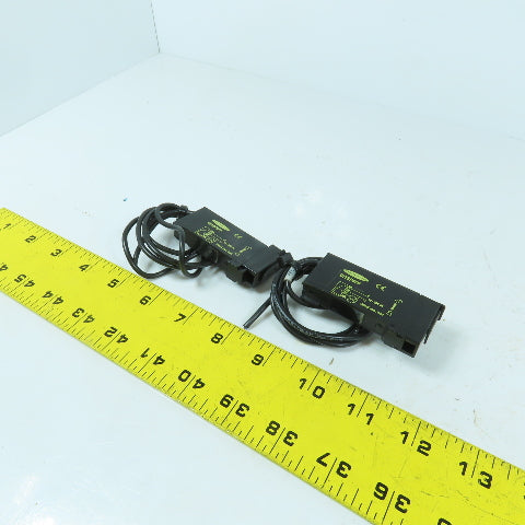 Banner D12SP6FP Fiber Optic Photoelectric Sensor 10-30VDC Lot Of 2