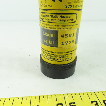 Scott 4581 Series 4500 Sensor Stik Gas Transmitter 0-50 PPM H2S