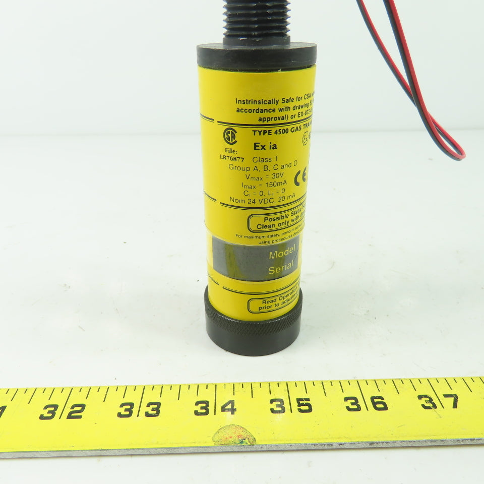 Scott 4581 Series 4500 Sensor Stik Gas Transmitter 0-50 PPM H2S
