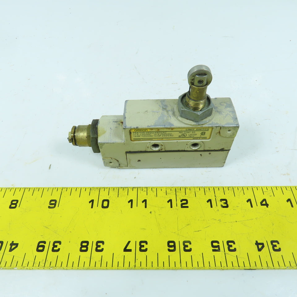 Omron ZE-Q22-2G Roller Plunger Limit Switch 15A 125-250-480VAC 1/4HP
