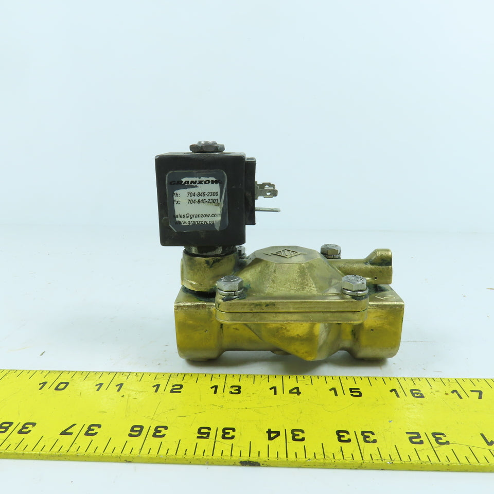 ODE 21WN5KB190 3/4" NPT Brass Solenoid Valve
