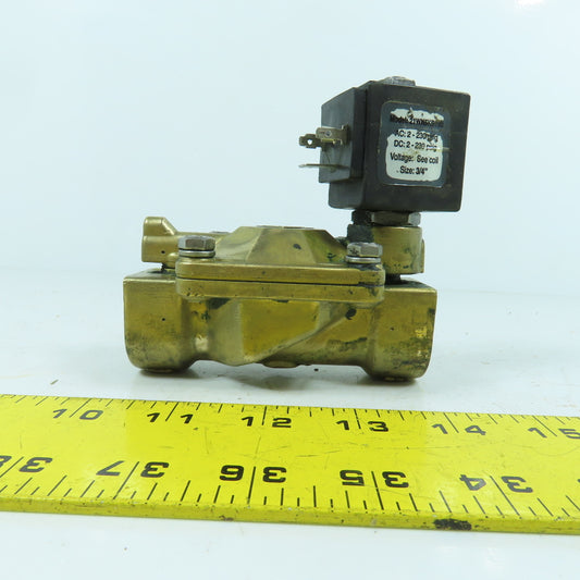 ODE 21WN5KB190 3/4" NPT Brass Solenoid Valve