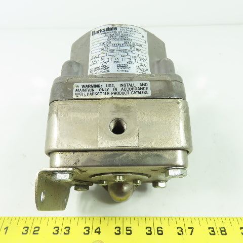 Barksdale DPD2T-A80SS Differential Pressure Switch 160PSI 1/8" NPT