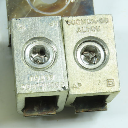 Square D 500MCM-00 AL7CU Mechanical Double Lug Connector Lot Of 3