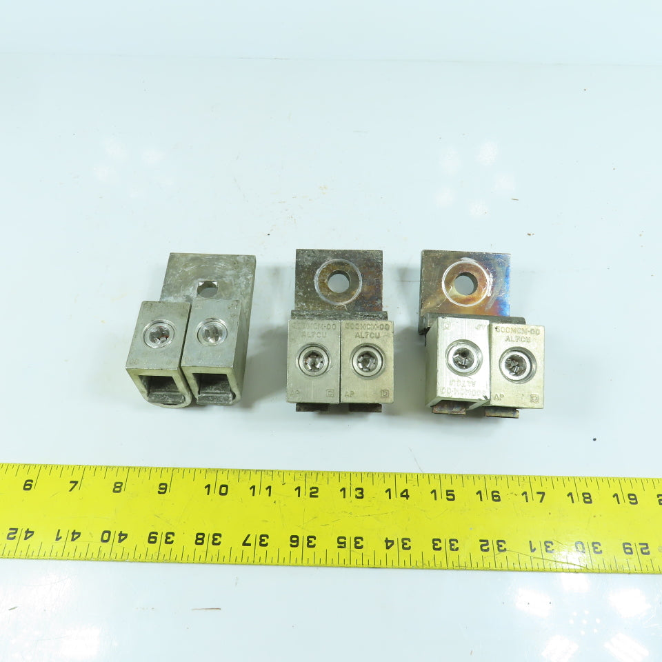 Square D 500MCM-00 AL7CU Mechanical Double Lug Connector Lot Of 3