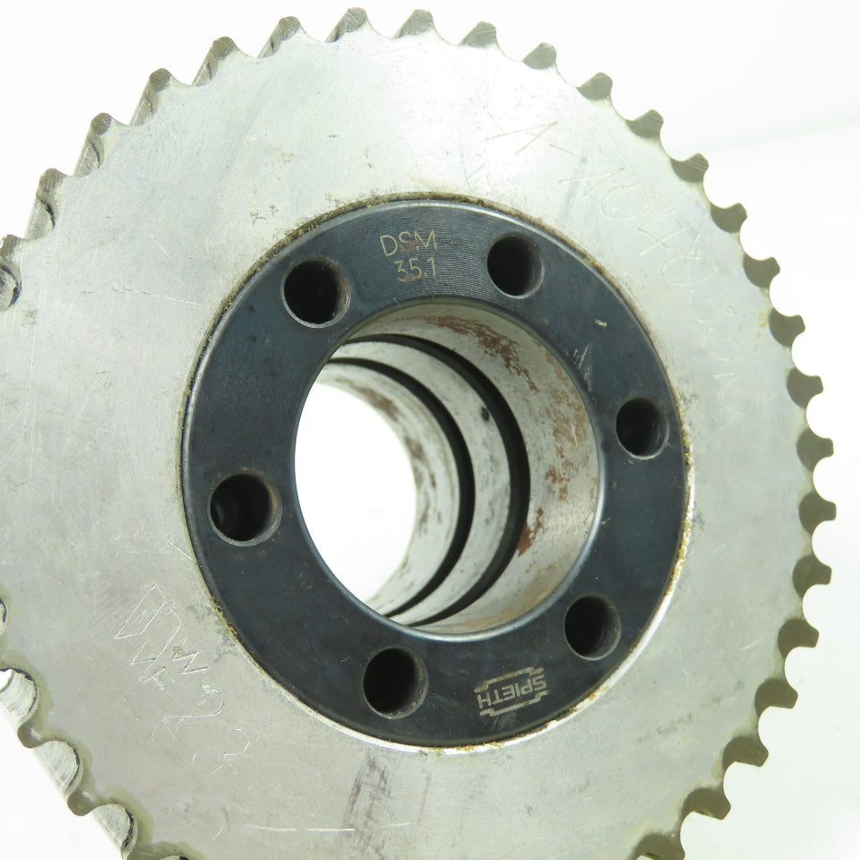 Spieth DSM 35.1 Clamping Sleeve 1-3/8" Bore W/40 Tooth Timing Belt Pulley 4"OD