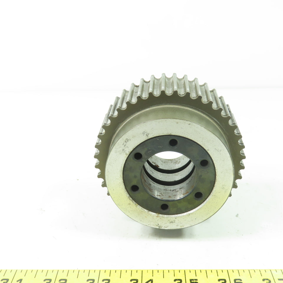 Spieth DSM 35.1 Clamping Sleeve 1-3/8" Bore W/40 Tooth Timing Belt Pulley 4"OD