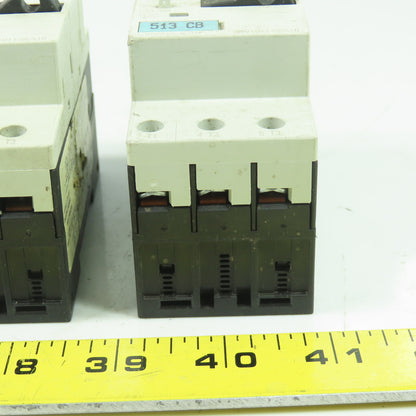Siemens 3RV1011-0EA10 600V Motor Starter Breaker 3-Pole 0.28-0.4A Lot Of 5