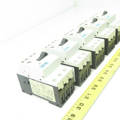 Siemens 3RV1011-0EA10 600V Motor Starter Breaker 3-Pole 0.28-0.4A Lot Of 5