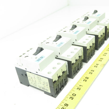 Siemens 3RV1011-0EA10 600V Motor Starter Breaker 3-Pole 0.28-0.4A Lot Of 5
