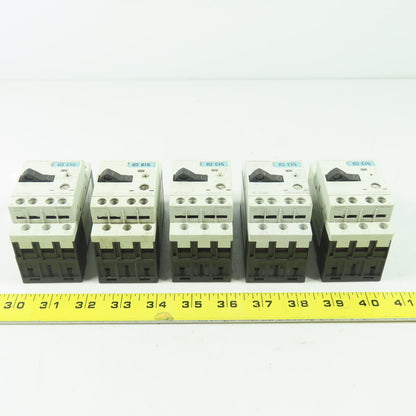 Siemens 3RV1011-0EA10 600V Motor Starter Breaker 3-Pole 0.28-0.4A Lot Of 5