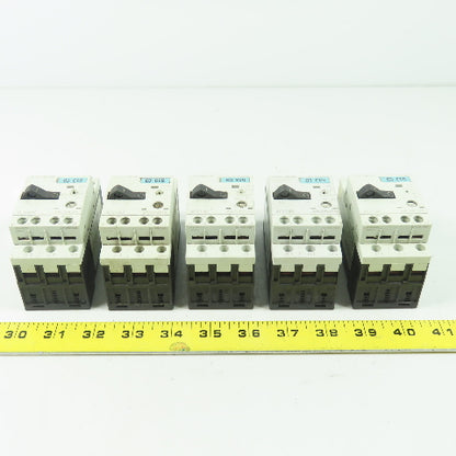 Siemens 3RV1011-0EA10 600V Motor Starter Breaker 3-Pole 0.28-0.4A Lot Of 5