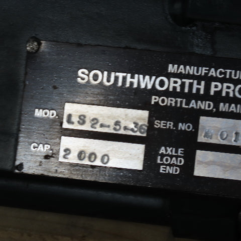 Southworth LS 2-5-36 1 Ton 60" x 34" Hydraulic Lift Table 480V 3Ph 6"-42" Lift