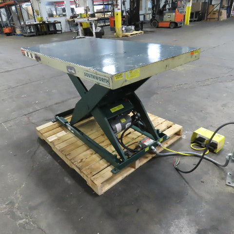 Southworth LS 2-5-36 1 Ton 60" x 34" Hydraulic Lift Table 480V 3Ph 6"-42" Lift
