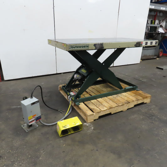 Southworth LS 2-5-36 1 Ton 60" x 34" Hydraulic Lift Table 480V 3Ph 6"-42" Lift