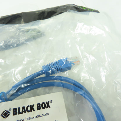 Black Box EVNSL21E-0003 Blue Patch Cable W/Molded Boots 100MHz Lot Of 8