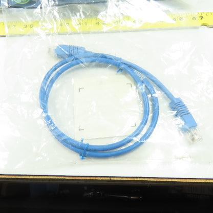 Black Box EVNSL21E-0003 Blue Patch Cable W/Molded Boots 100MHz Lot Of 8