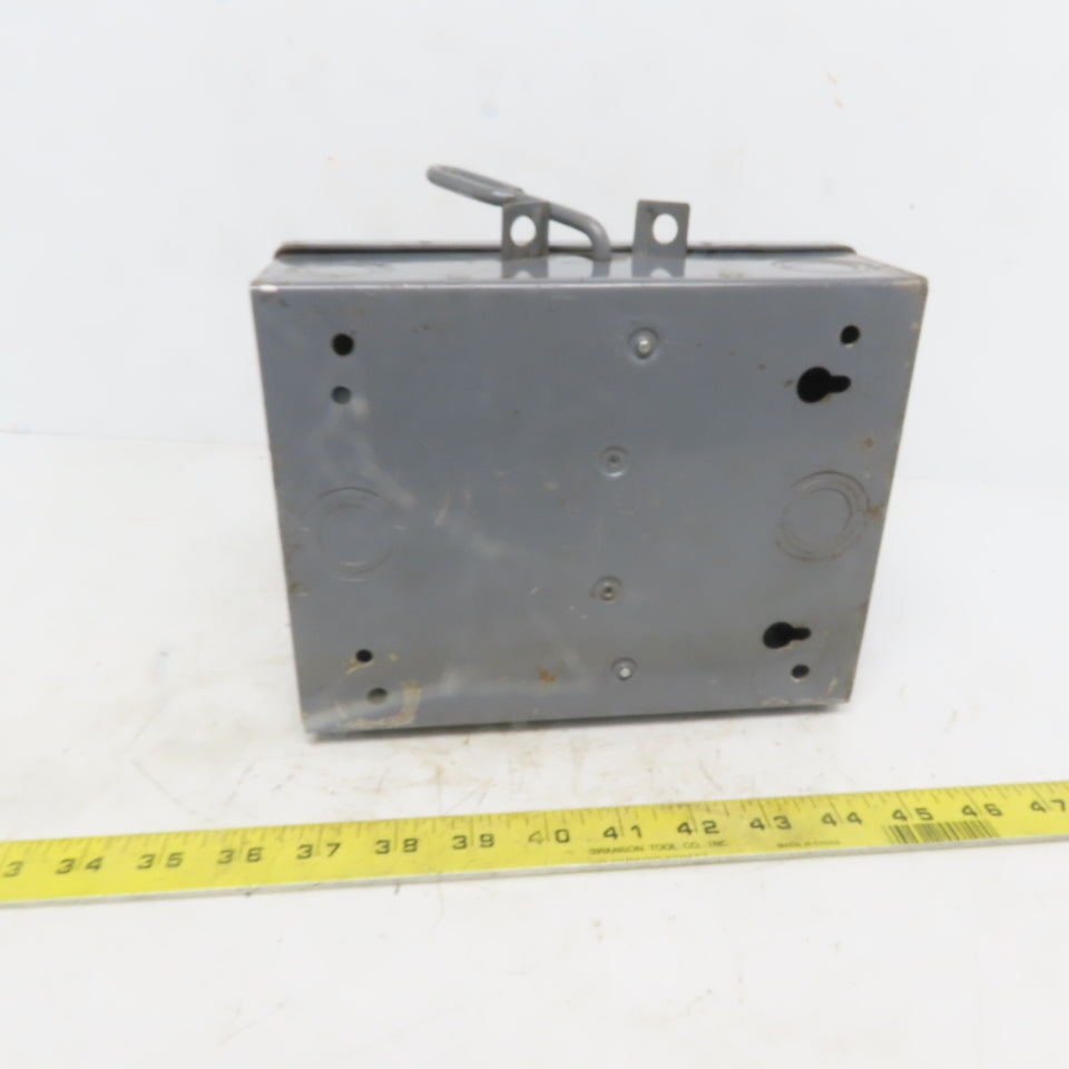 Square D D-91351 Ser A3 30A 240V 3 Pole Non -Fused Safety Switch Disconnect