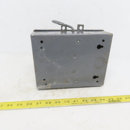 Square D D-91351 Ser A3 30A 240V 3 Pole Non -Fused Safety Switch Disconnect