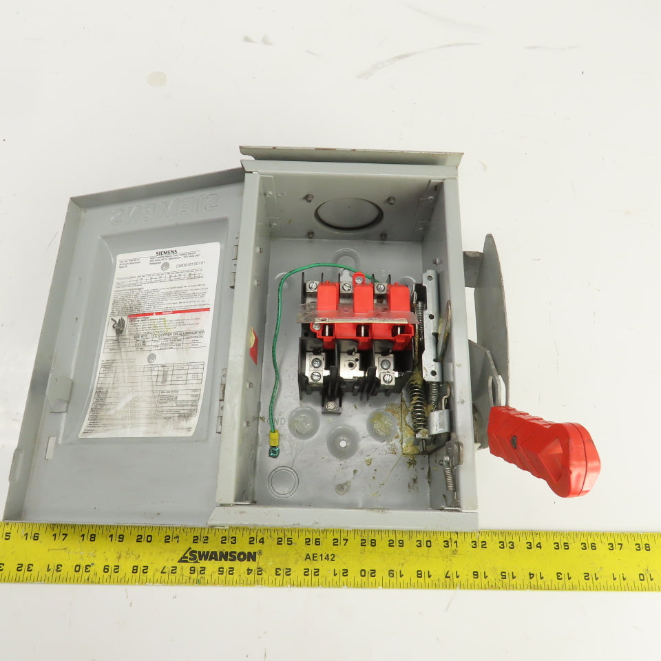 Siemens HNF361R 30A Heavy Duty Non-Fusible Safety Disconnect Switch 600VAC 3R